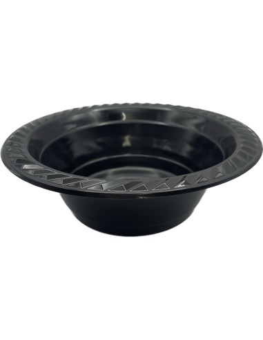 25 ciotole in plastica riutilizzabili - 500cc - diametro 17cm - nero: tuttocasashop.it: carta & monouso