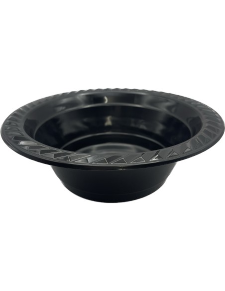 25 ciotole in plastica riutilizzabili - 500cc - diametro 17cm - nero: tuttocasashop.it: carta & monouso