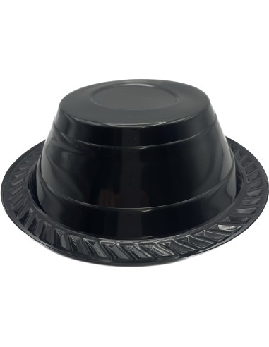 25 ciotole in plastica riutilizzabili - 500cc - diametro 17cm - nero: tuttocasashop.it: carta & monouso