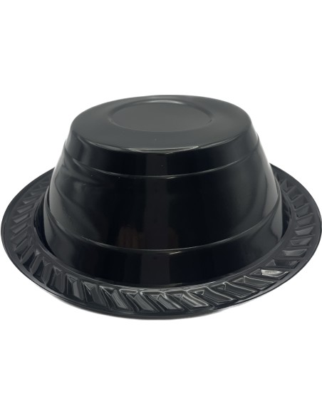 25 ciotole in plastica riutilizzabili - 500cc - diametro 17cm - nero: tuttocasashop.it: carta & monouso