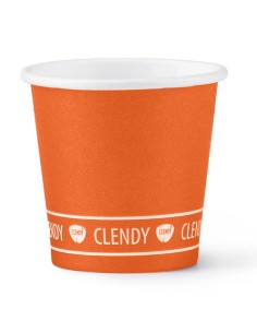 clendy bicchieri caffe' monouso in carta da 75ml - 50 pezzi - arancio: tuttocasashop.it: carta & monouso