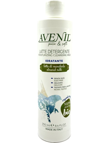 avenil latte detergente viso - 250ml - idratante - latte di mandorle: tuttocasashop.it: igiene e cura della persona