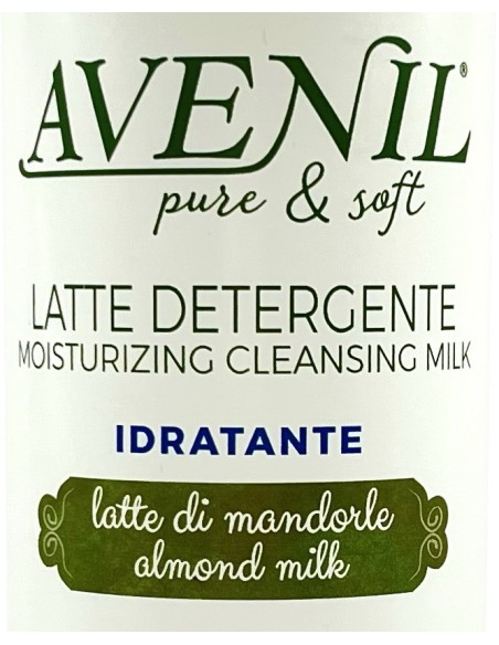 avenil latte detergente viso - 250ml - idratante - latte di mandorle: tuttocasashop.it: igiene e cura della persona