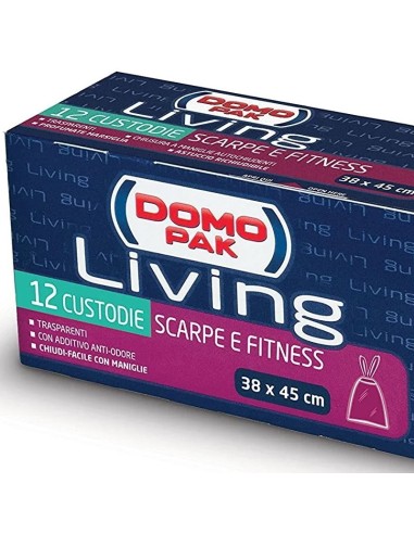 Domopak Living Custodie Antiodore Scarpe e Fitness 12 pz