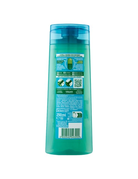 fructis shampoo - 250ml - antiforfora citrus detox - capelli grassi: tuttocasashop.it: igiene e cura della persona