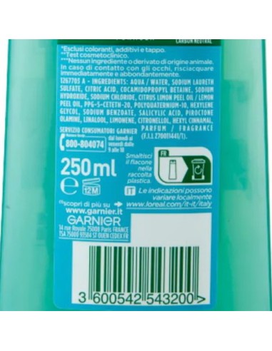 fructis shampoo - 250ml - antiforfora citrus detox - capelli grassi: tuttocasashop.it: igiene e cura della persona