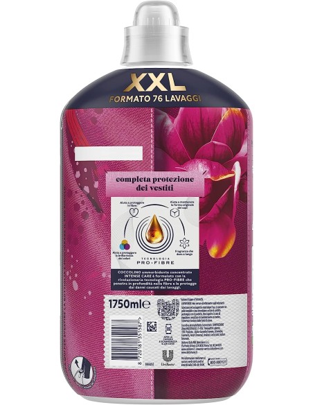 coccolino ammorbidente concentrato - xxl 76 lavaggi 1750ml - tiare': tuttocasashop.it: prodotti per bucato e tessuti