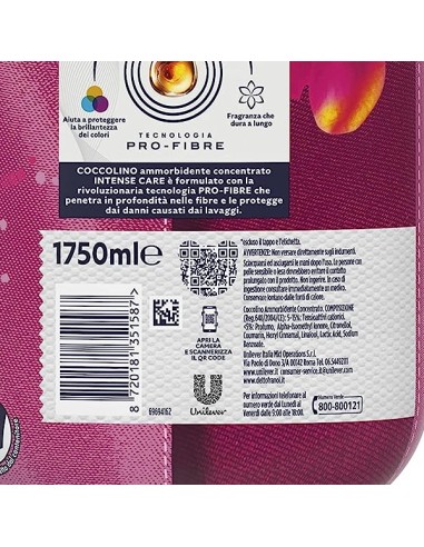 coccolino ammorbidente concentrato - xxl 76 lavaggi 1750ml - tiare': tuttocasashop.it: prodotti per bucato e tessuti