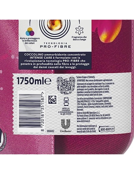 coccolino ammorbidente concentrato - xxl 76 lavaggi 1750ml - tiare': tuttocasashop.it: prodotti per bucato e tessuti
