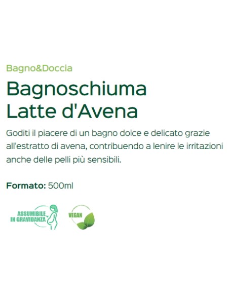 l'angelica bagnoschiuma 500ml - latte d'avena: tuttocasashop.it: igiene e cura della persona