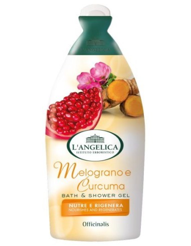 l'angelica bagnoschiuma 500ml - melograno e curcuma: tuttocasashop.it: igiene e cura della persona