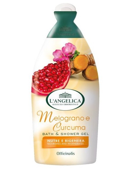 l'angelica bagnoschiuma 500ml - melograno e curcuma: tuttocasashop.it: igiene e cura della persona