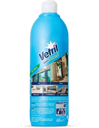 vetril vetri 650ml - vetri esterni anti pioggia con scudo anti goccia: tuttocasashop.it: pulizia e cura della casa