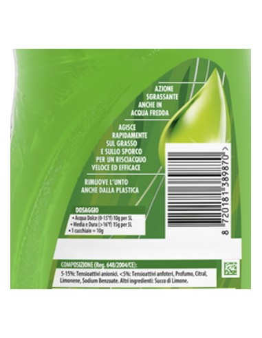 svelto detersivo per piatti e stoviglie - 980ml - limone: tuttocasashop.it: pulizia e cura della casa