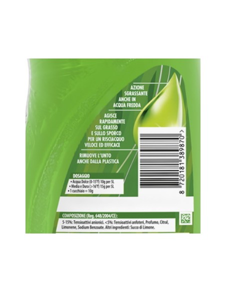 svelto detersivo per piatti e stoviglie - 980ml - limone: tuttocasashop.it: pulizia e cura della casa
