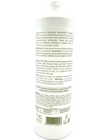 avenil doccia & bagnoschiuma - 400ml - delicato - latte & avena: tuttocasashop.it: igiene e cura della persona