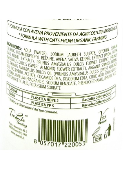 avenil doccia & bagnoschiuma - 400ml - delicato - latte & avena: tuttocasashop.it: igiene e cura della persona