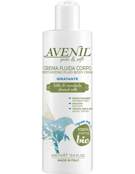 avenil crema fluida corpo - 400ml - idratante - latte di mandorla: tuttocasashop.it: igiene e cura della persona