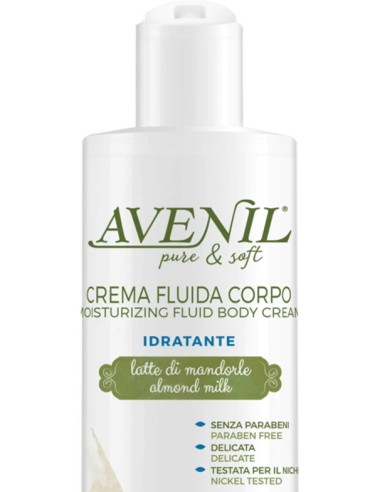 avenil crema fluida corpo - 400ml - idratante - latte di mandorla: tuttocasashop.it: igiene e cura della persona