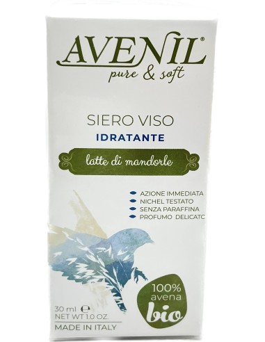 avenil siero viso - 30ml - idratante azione immediata - latte di mandorle: tuttocasashop.it: igiene e cura della persona