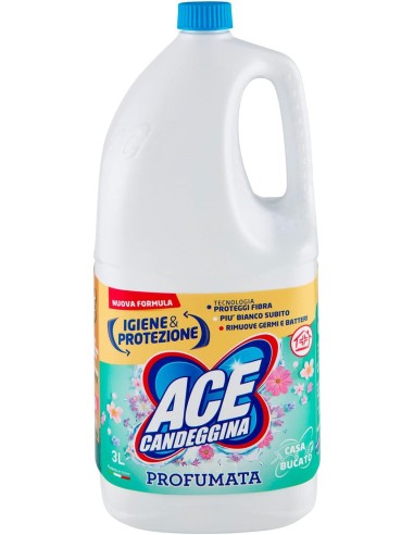 ace candeggina per bucato e casa 3000ml - profumata: tuttocasashop.it: prodotti per bucato e tessuti