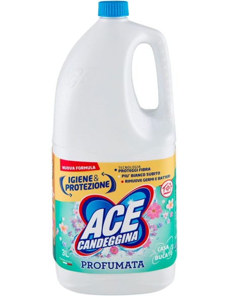 ace candeggina per bucato e casa 3000ml - profumata: tuttocasashop.it: prodotti per bucato e tessuti