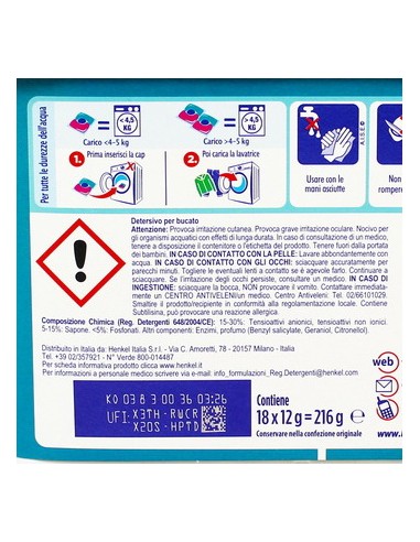 bio presto power caps detersivo lavatrice - 18 capsule - igiene e freschezza: tuttocasashop.it: prodotti per bucato e tessuti