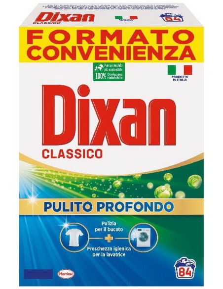 dixan detesivo lavatrice in polvere - fusto da 84 misurini 4620g - classico: tuttocasashop.it: prodotti per bucato e tessuti