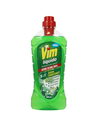 vim detergente liquido per pavimenti - 1 litro - classico - pino: tuttocasashop.it: pulizia e cura della casa