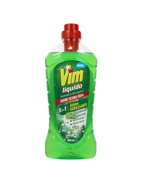 vim detergente liquido per pavimenti - 1 litro - classico - pino: tuttocasashop.it: pulizia e cura della casa