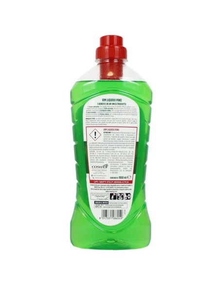 vim detergente liquido per pavimenti - 1 litro - classico - pino: tuttocasashop.it: pulizia e cura della casa