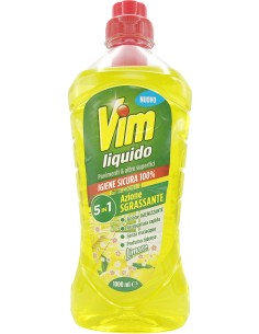 vim detergente liquido per pavimenti - 1 litro - limone: tuttocasashop.it: pulizia e cura della casa