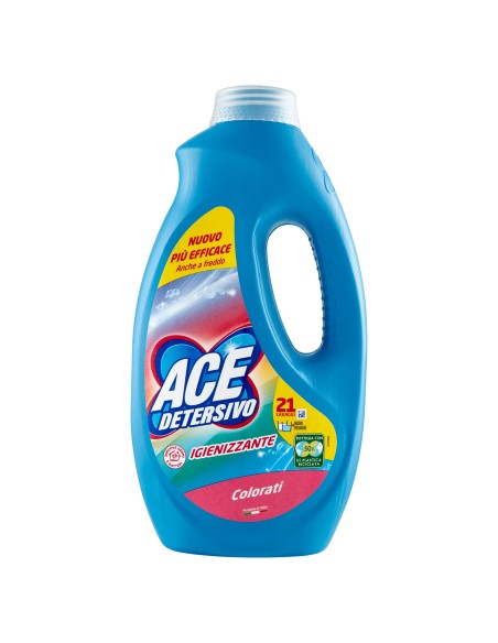 ace detersivo lavatrice liquido - 21 lavaggi - 1050ml - colore: tuttocasashop.it: prodotti per bucato e tessuti