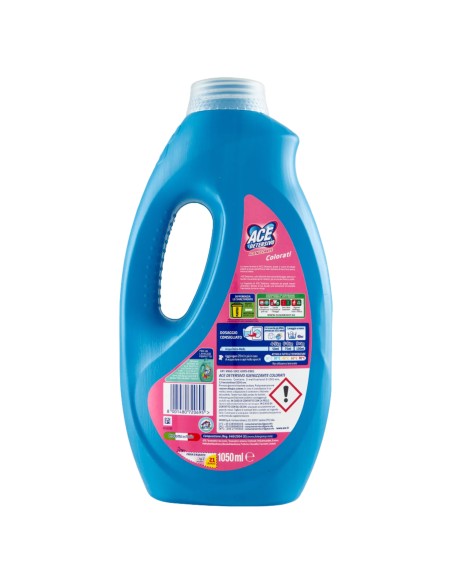 ace detersivo lavatrice liquido - 21 lavaggi - 1050ml - colore: tuttocasashop.it: prodotti per bucato e tessuti