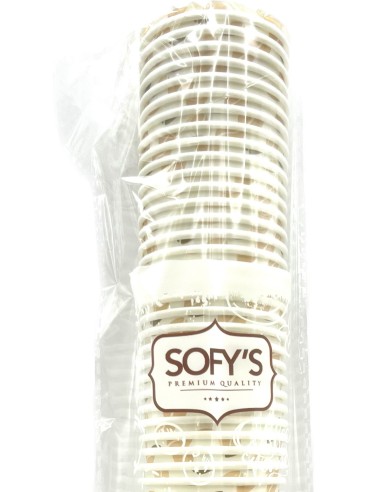 sofys bicchieri caffe' monouso in carta da 75ml - 50 pezzi - bianco: tuttocasashop.it: carta & monouso