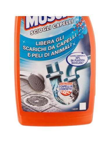 mr muscle sciogli capelli gel 500ml - libera gli scarichi da capelli e peli: tuttocasashop.it: pulizia e cura della casa