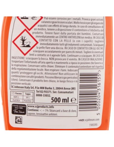 mr muscle sciogli capelli gel 500ml - libera gli scarichi da capelli e peli: tuttocasashop.it: pulizia e cura della casa