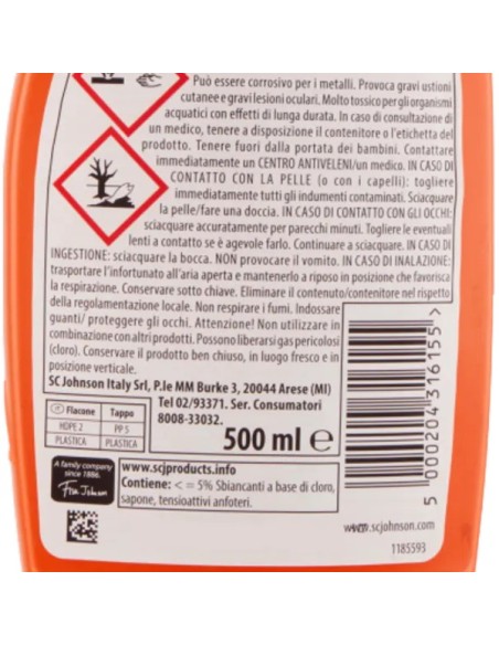 mr muscle sciogli capelli gel 500ml - libera gli scarichi da capelli e peli: tuttocasashop.it: pulizia e cura della casa