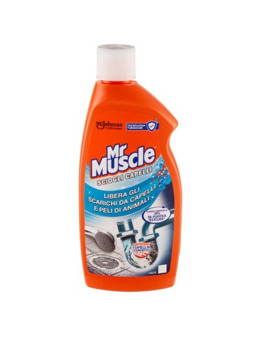 mr muscle sciogli capelli gel 500ml - libera gli scarichi da capelli e peli: tuttocasashop.it: pulizia e cura della casa