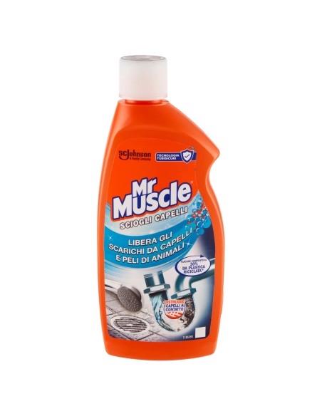 mr muscle sciogli capelli gel 500ml - libera gli scarichi da capelli e peli: tuttocasashop.it: pulizia e cura della casa
