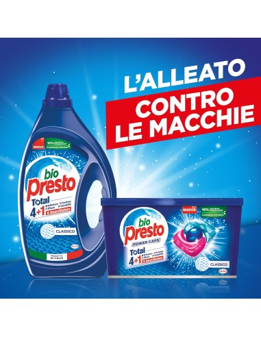 bio presto detersivo lavatrice liquido 50 lavaggi 2250ml - classico: tuttocasashop.it: prodotti per bucato e tessuti