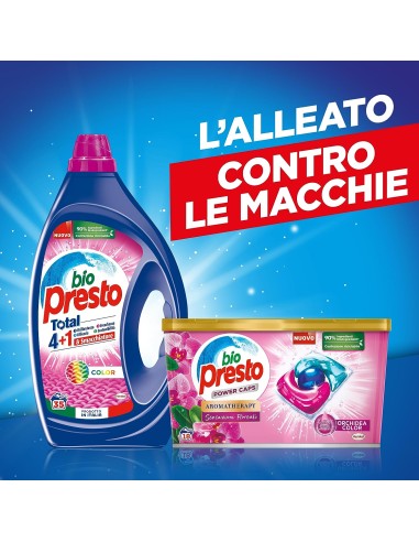 bio presto detersivo lavatrice liquido 50 lavaggi 2250ml - color: tuttocasashop.it: prodotti per bucato e tessuti