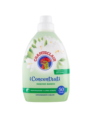 chanteclair ammorbidente concentrato - 50 lavaggi 1 litro - muschio bianco: tuttocasashop.it: prodotti per bucato e tessuti