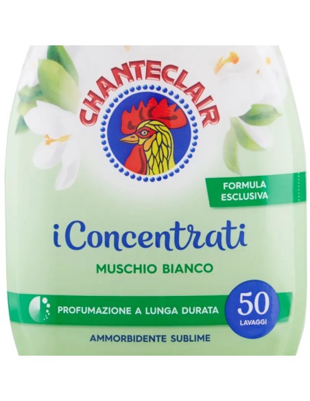 chanteclair ammorbidente concentrato - 50 lavaggi 1 litro - muschio bianco: tuttocasashop.it: prodotti per bucato e tessuti