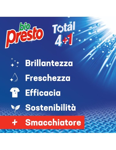 bio presto detersivo lavatrice liquido 50 lavaggi 2250ml - igiene: tuttocasashop.it: prodotti per bucato e tessuti