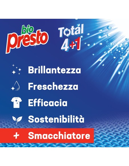 bio presto detersivo lavatrice liquido 50 lavaggi 2250ml - igiene: tuttocasashop.it: prodotti per bucato e tessuti