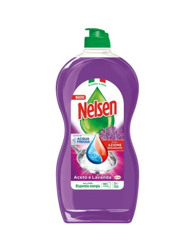 nelsen detersivo per piatti - 850ml - aceto & lavanda: tuttocasashop.it: pulizia e cura della casa