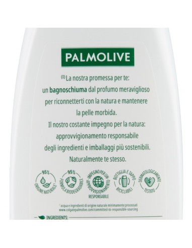 palmolive naturals bagnoschiuma 350ml - fiori di mandorlo e latte idratante: tuttocasashop.it: igiene e cura della persona