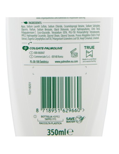 palmolive naturals bagnoschiuma 350ml - fiori di mandorlo e latte idratante: tuttocasashop.it: igiene e cura della persona