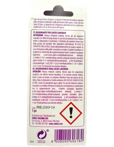 aria vera deodorante per auto - lavender: tuttocasashop.it: pulizia e cura della casa